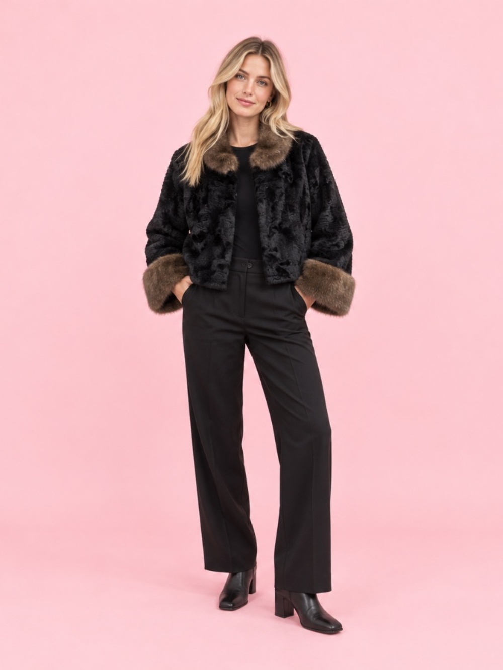 Vintage Faux Fur Jacket